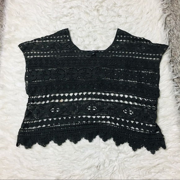 Lane Bryant Bohemian Crochet Olive Green Size 14 - Picture 9 of 13